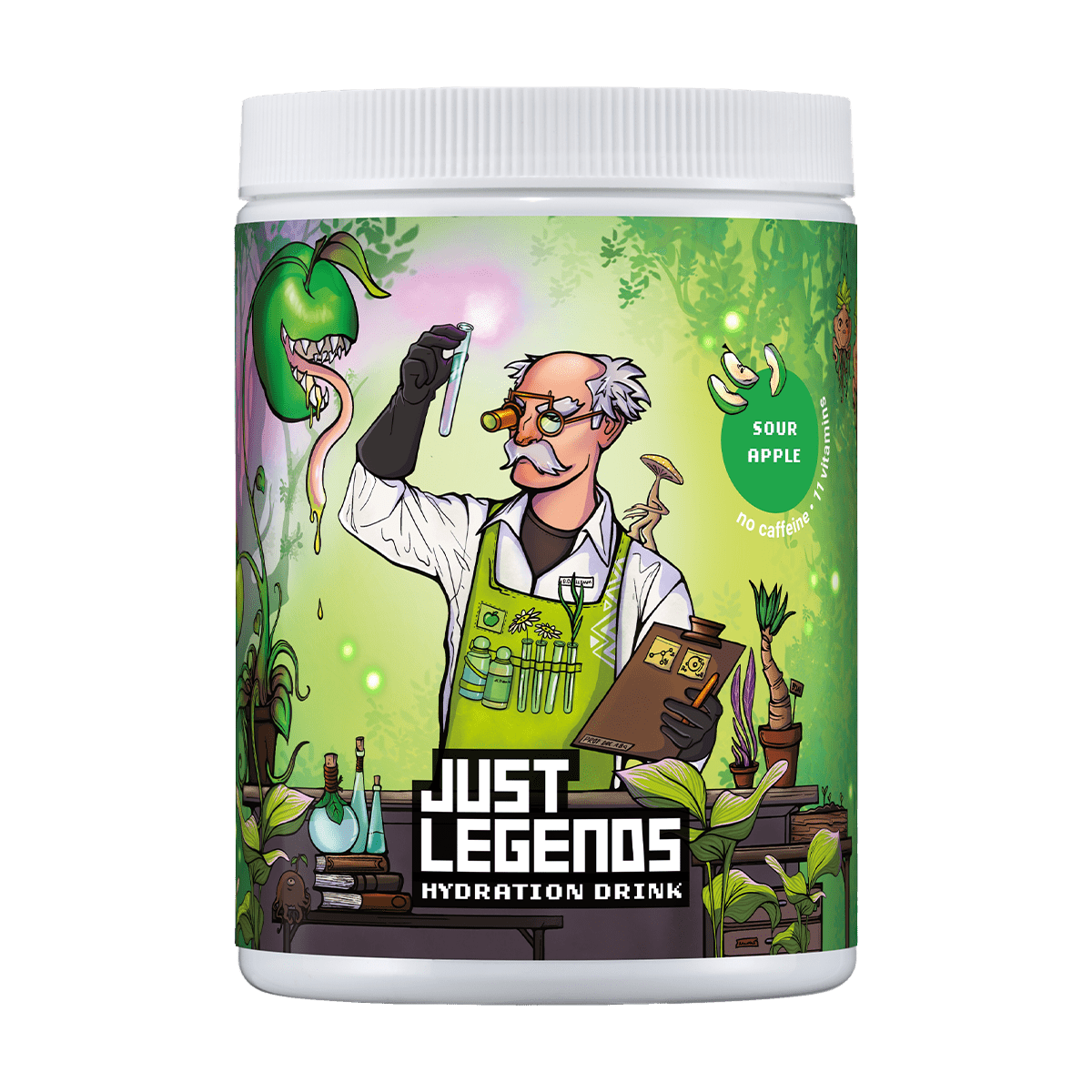 Just Legends Hydration Drink | Funktionaler, veganer Cross Sell auf Pulverbasis ohne Zucker, mit wenig Kalorien, vielen Vitaminen und natürlichen Aromen.